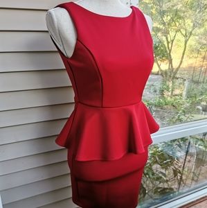 Forever 21 Peplum Red Cocktail Dress